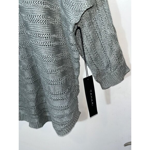 NWT Tahari Womens Mint Green 100% Linen Knit Sweater Top Size Large - Picture 3 of 8